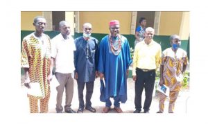 Chief (Engr.) Tony Amechi and some teachers of Ndemili Grammar School | Chief (Engr.) Tony Amechi Engages Teachers For Ndemili Grammar School